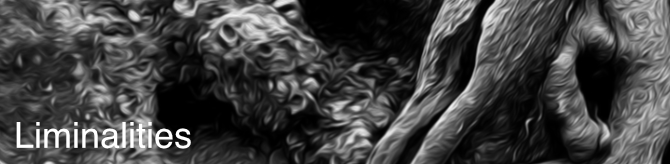 Liminalities name over an image of tree roots